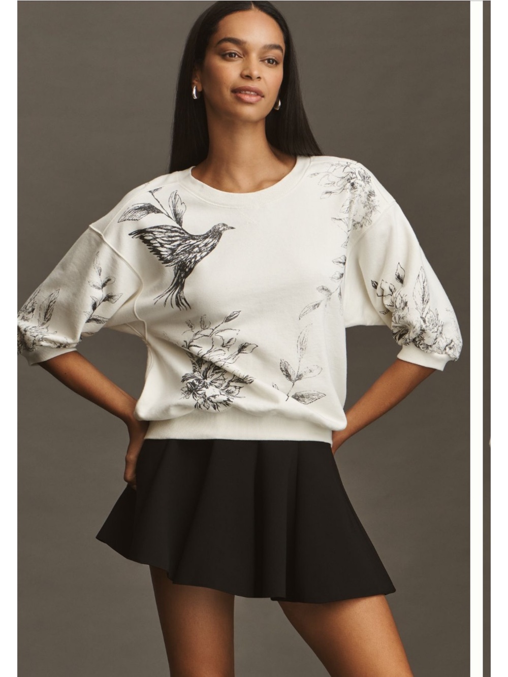 The Niki Bubble Sweatshirt by Pilcro